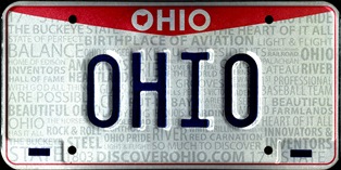 Ohio License Plate