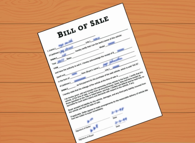 Bill of Sale